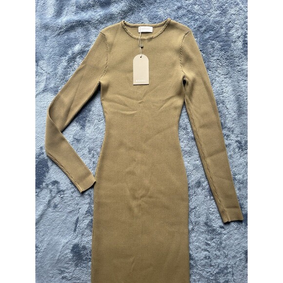 Meshki dress Elegant Brown Size L - Picture 4 of 10